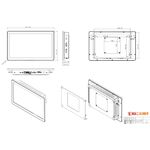 DigiZauber ProTouch 13.3" - High-Quality, Customizable, Fanless Industrial Grade All-in-One Touchscreen Panel PC, IP65 Waterproof, Aluminum, Wall/Table Mounted, Android/Windows/Linux, Embedded, LAN, RS232, USB, WiFi - image 6 | DigiZauber | DigiZauber
