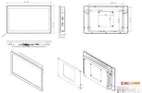 DigiZauber ProTouch 13.3" - High-Quality, Customizable, Fanless Industrial Grade All-in-One Touchscreen Panel PC, IP65 Waterproof, Aluminum, Wall/Table Mounted, Android/Windows/Linux, Embedded, LAN, RS232, USB, WiFi - image 6 | DigiZauber | DigiZauber